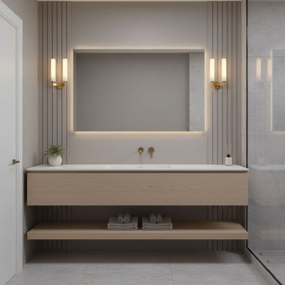 Alabaster Wall Sconce with Adjustable Brightness