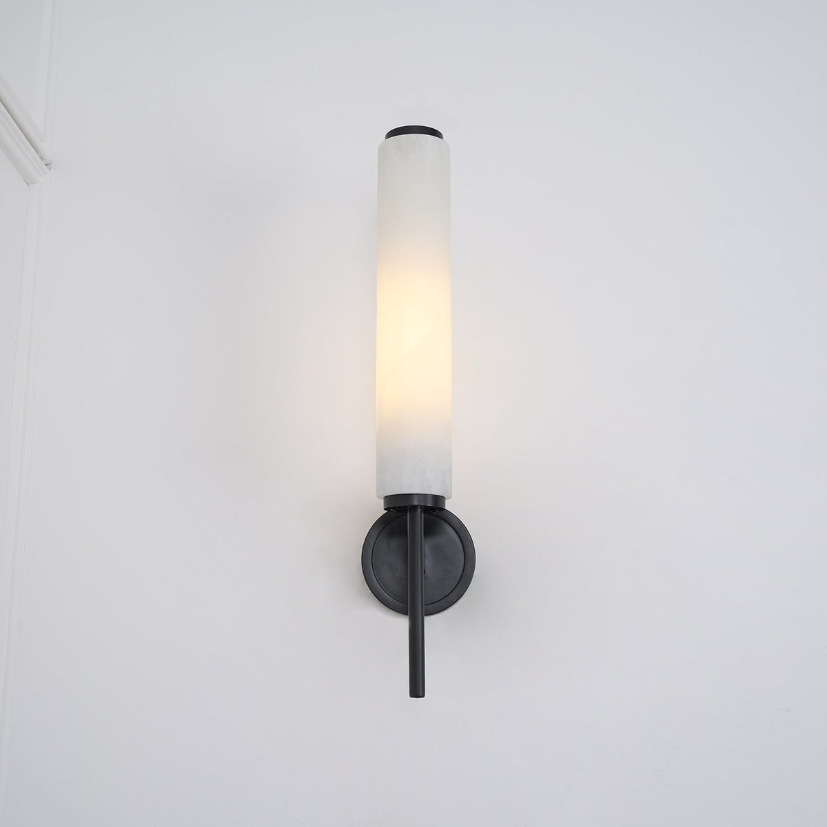 Alabaster Wall Sconce with Adjustable Brightness