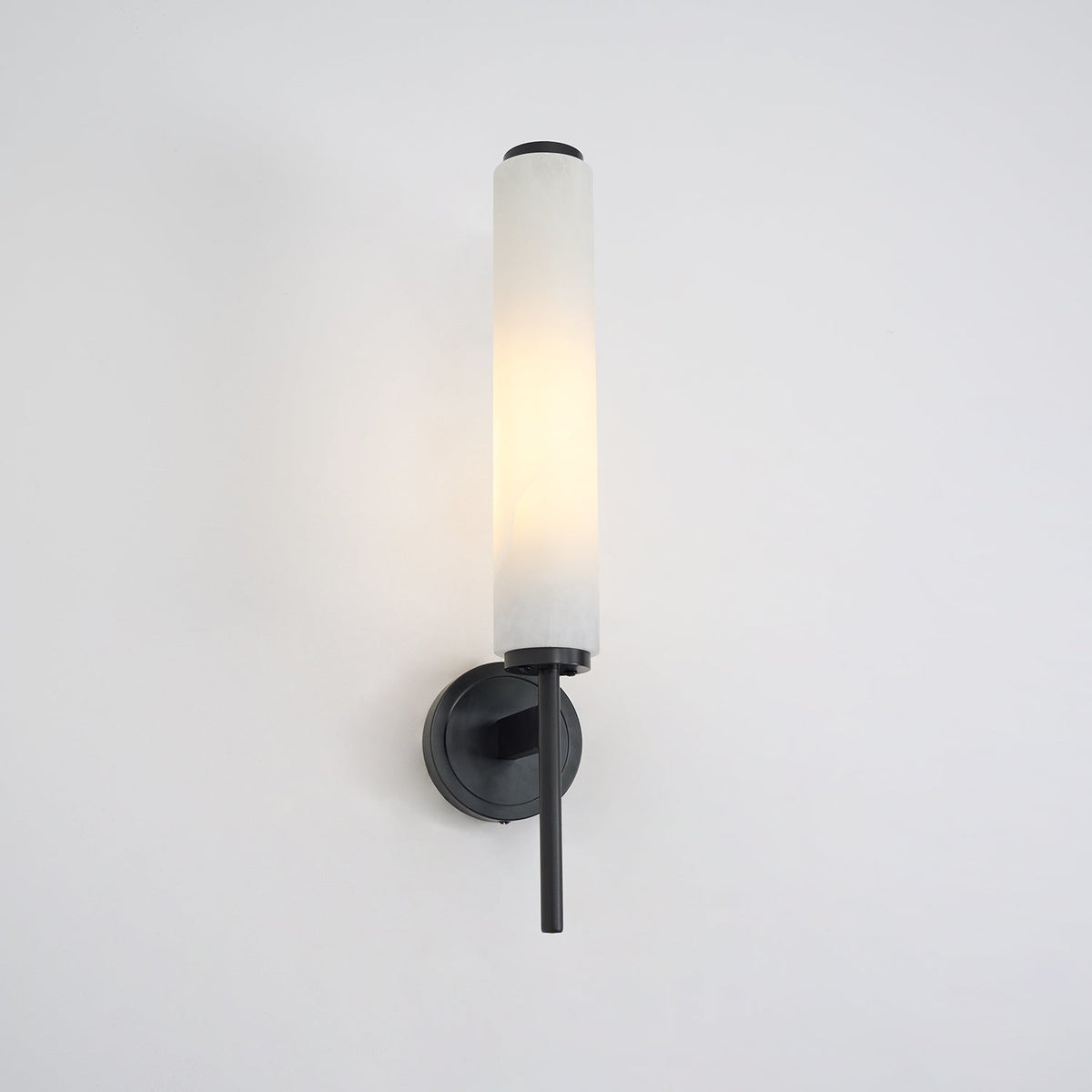 Alabaster Wall Sconce with Adjustable Brightness