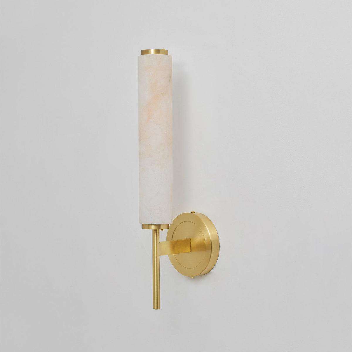 Alabaster Wall Sconce with Adjustable Brightness