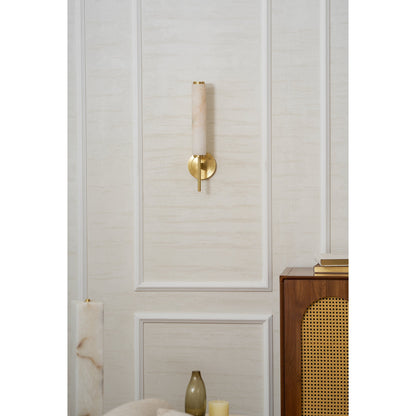 Alabaster Wall Sconce with Adjustable Brightness
