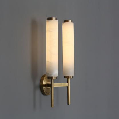 Alabaster Wall Sconce with Adjustable Brightness
