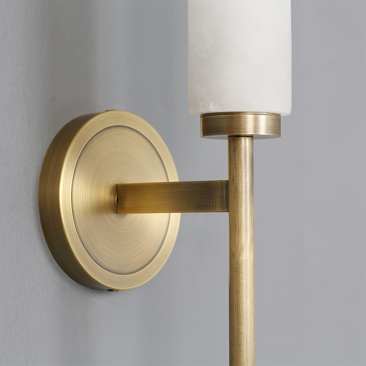 Alabaster Wall Sconce with Adjustable Brightness