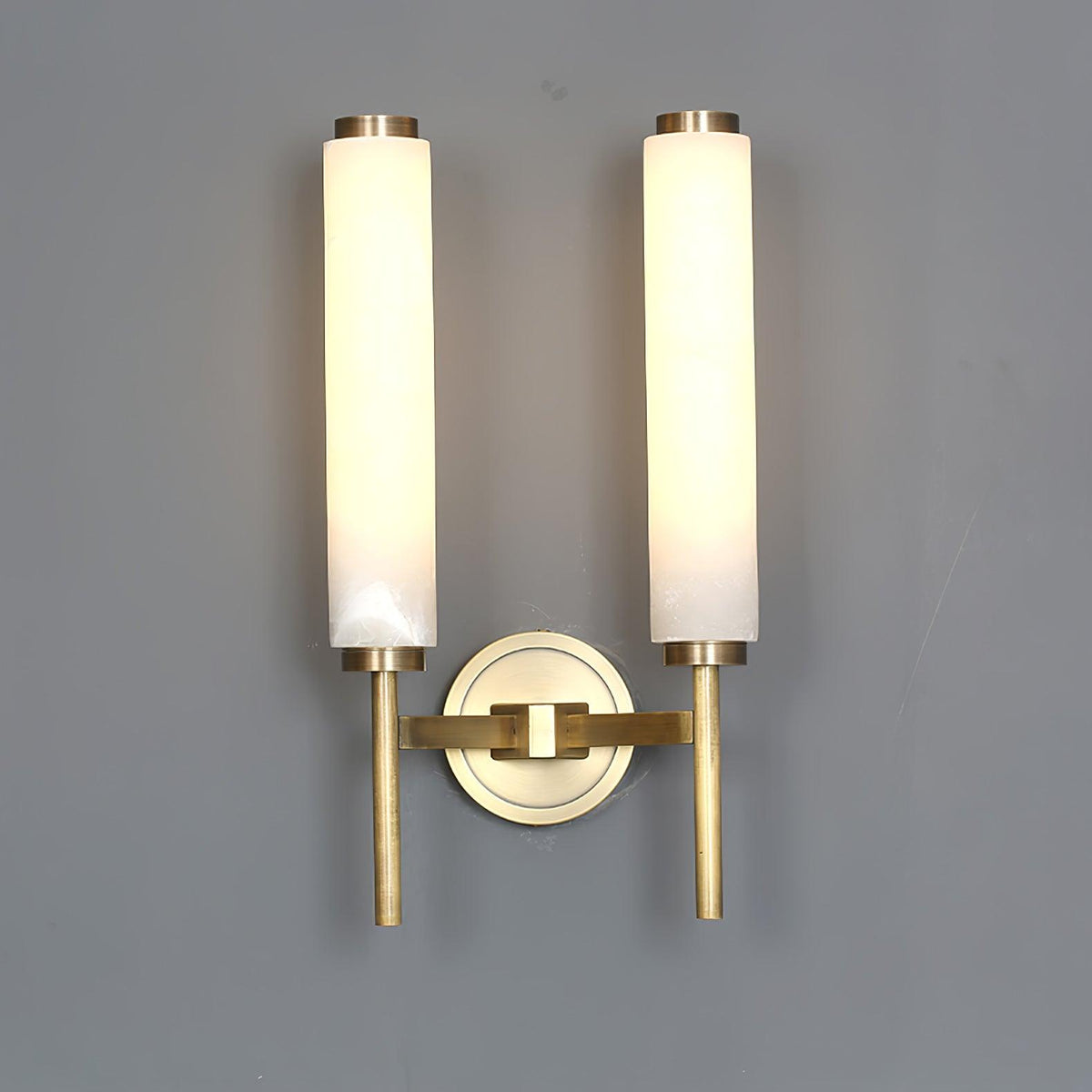 Alabaster Wall Sconce with Adjustable Brightness
