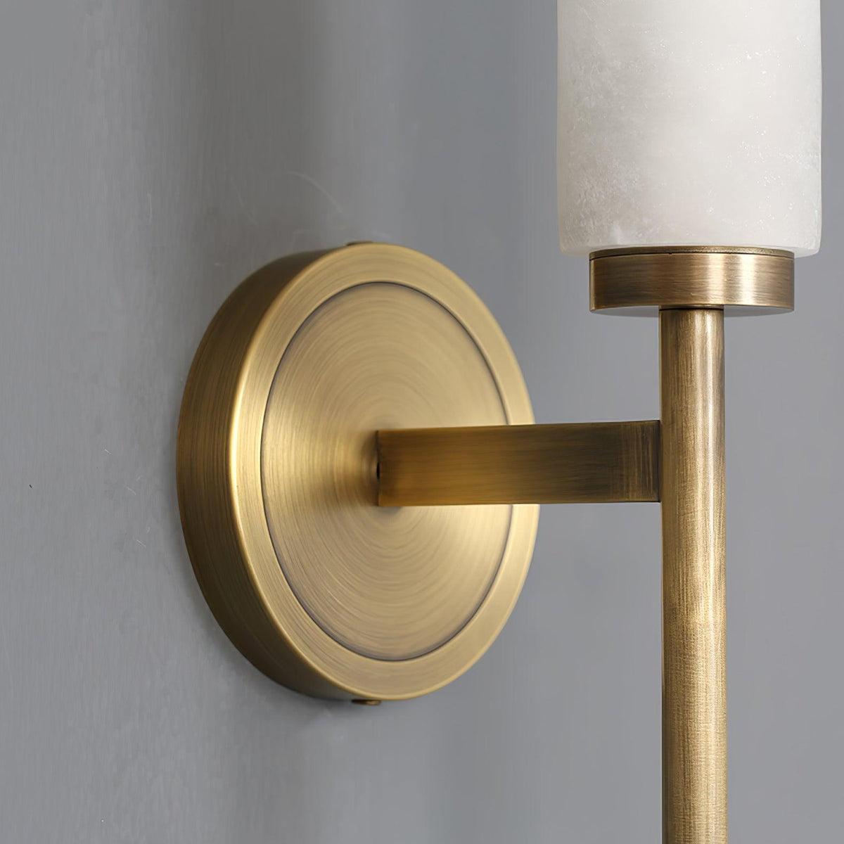 Alabaster Wall Sconce with Adjustable Brightness