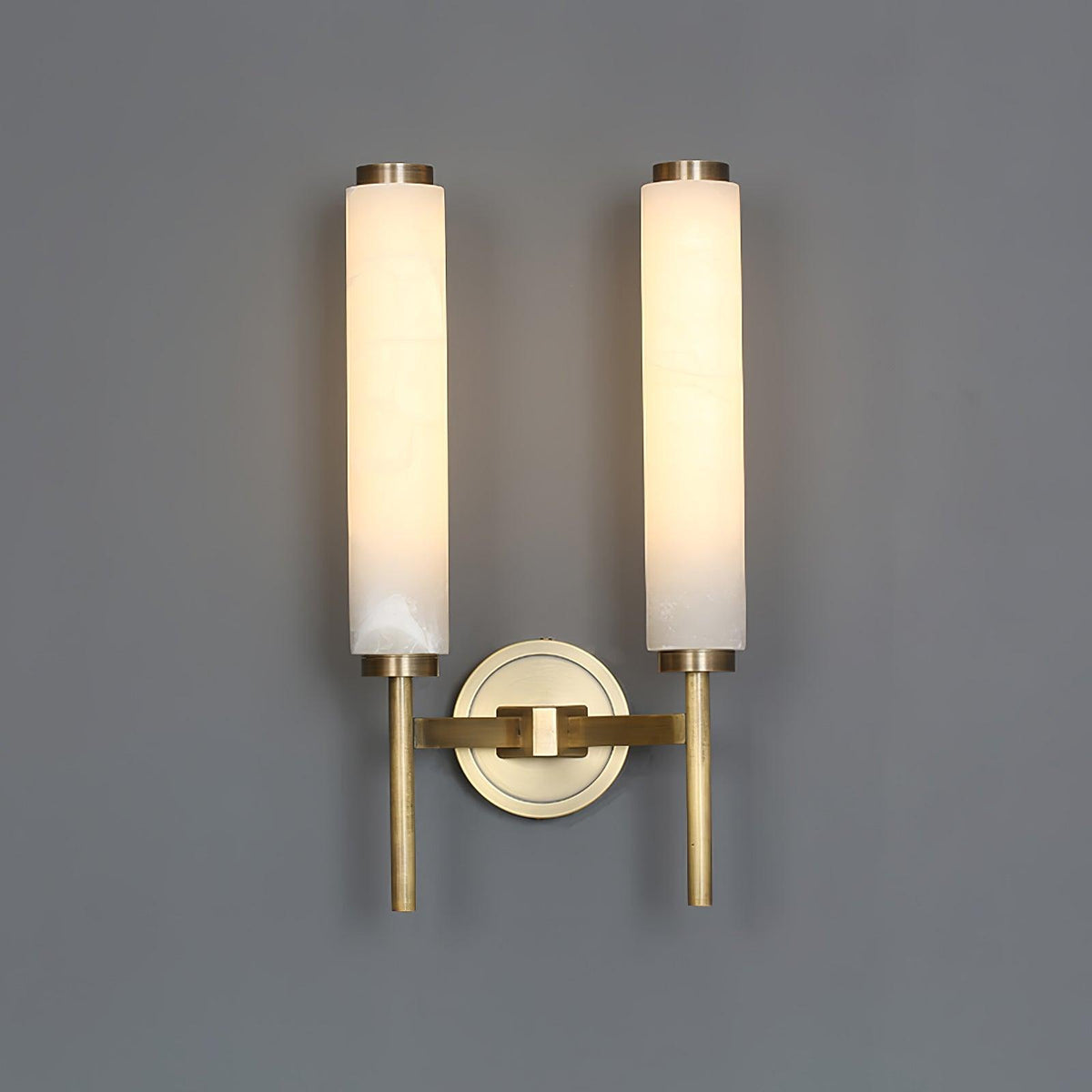 Alabaster Wall Sconce with Adjustable Brightness