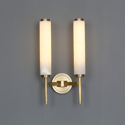 Alabaster Wall Sconce with Adjustable Brightness