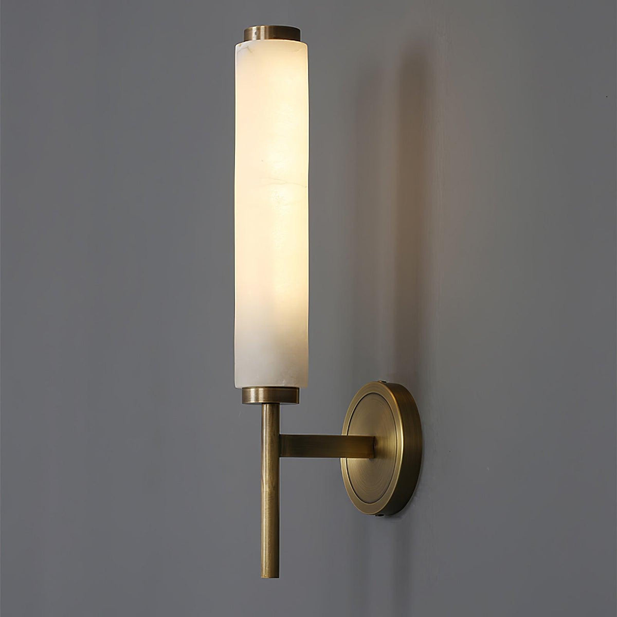 Alabaster Wall Sconce with Adjustable Brightness