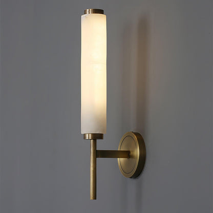 Alabaster Wall Sconce with Adjustable Brightness