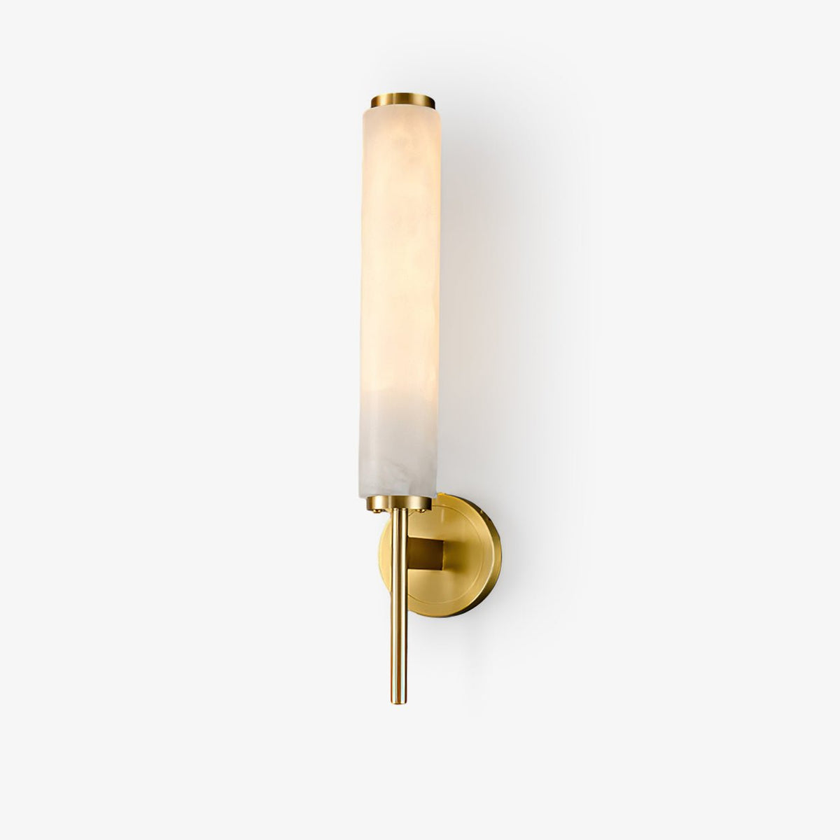 Alabaster Wall Sconce with Adjustable Brightness — lifestyle view