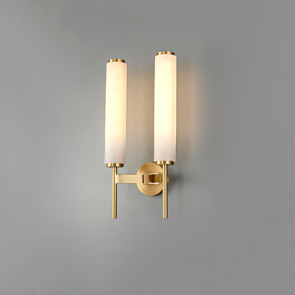 Alabaster Wall Sconce with Adjustable Brightness