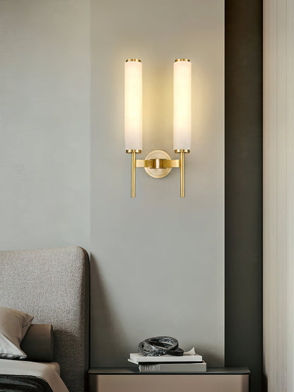 Alabaster Wall Sconce with Adjustable Brightness