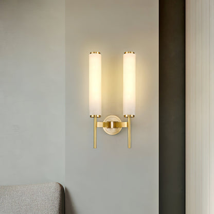 Alabaster Wall Sconce with Adjustable Brightness