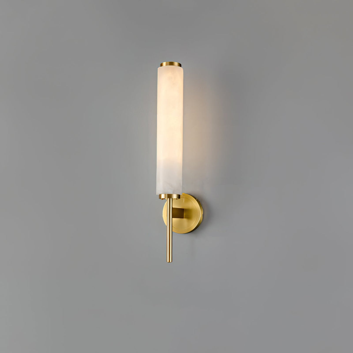 Alabaster Wall Sconce with Adjustable Brightness