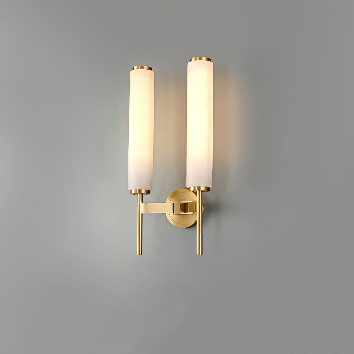 Alabaster Wall Sconce with Adjustable Brightness — detail view
