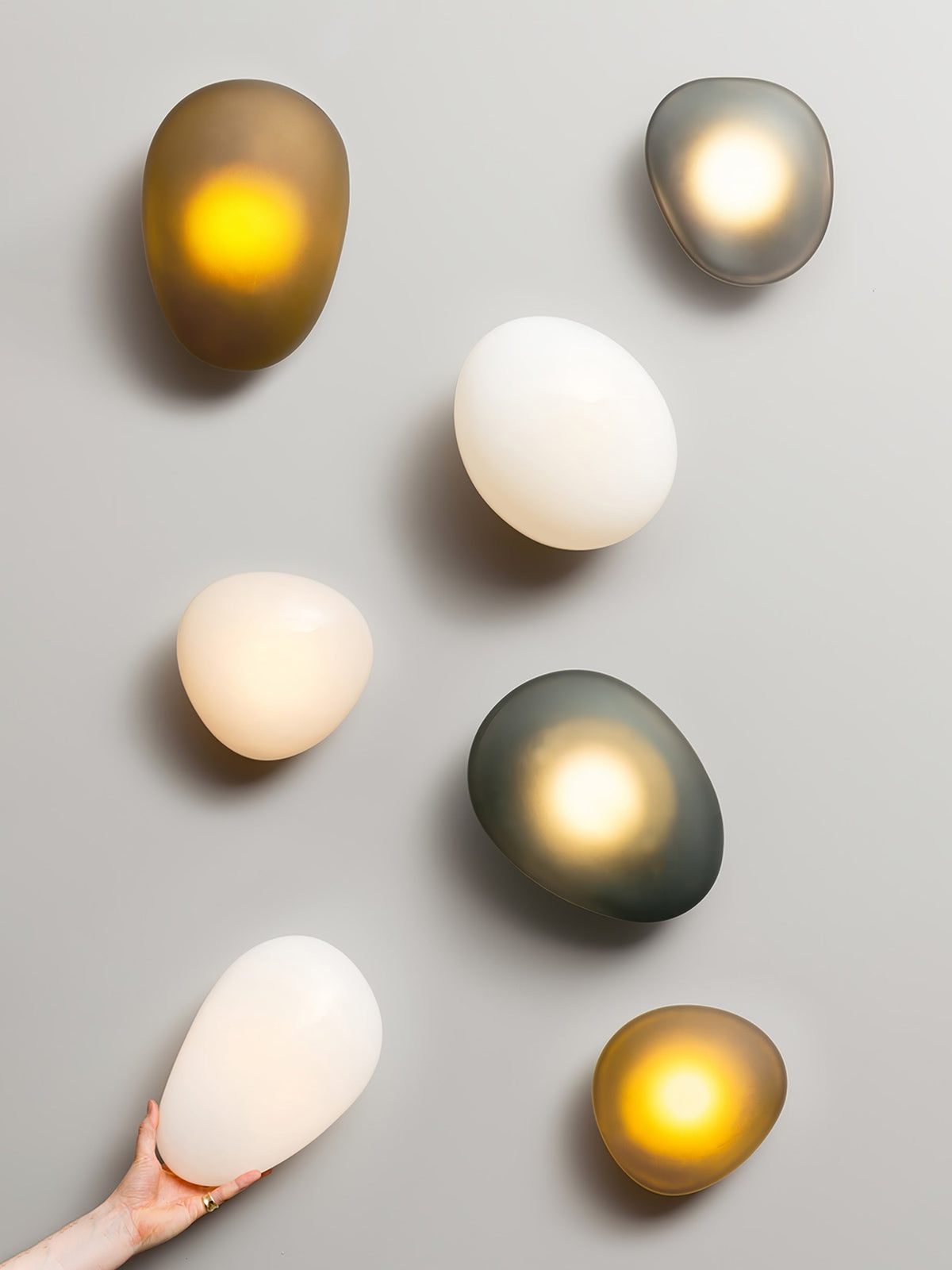 Bubble Glass Wall Lamp with Adjustable Brightness