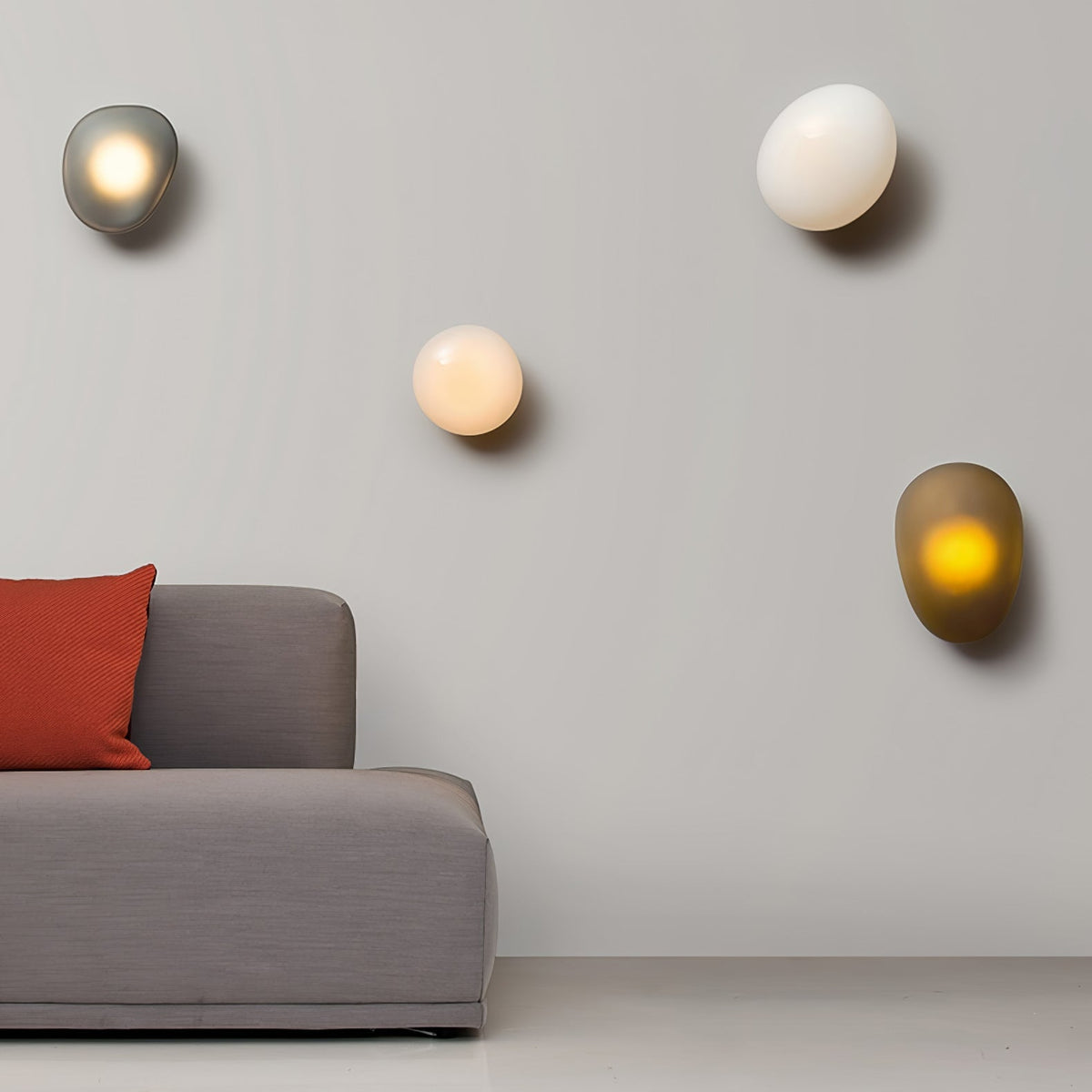 Bubble Glass Wall Lamp with Adjustable Brightness
