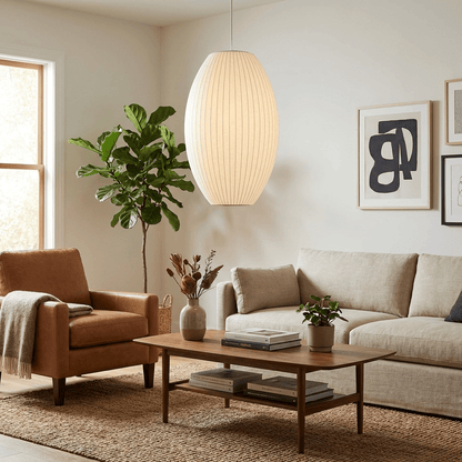 Crisscross Bubble Pendant Light, Adjustable Height — alternate angle