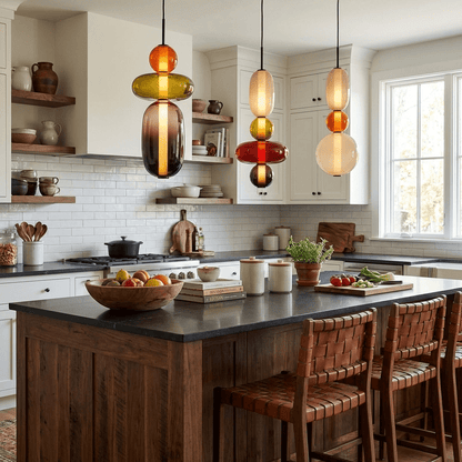 Candy Glass Pendant Light with Dimmable Light — detail view