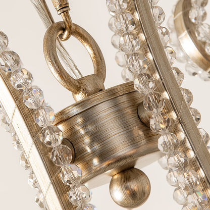 Candle Crystal Chandelier with Sparkling Accents