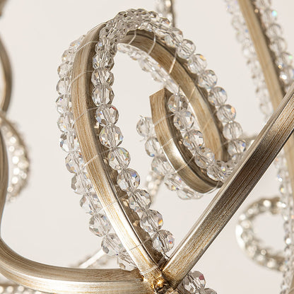 Candle Crystal Chandelier with Sparkling Accents