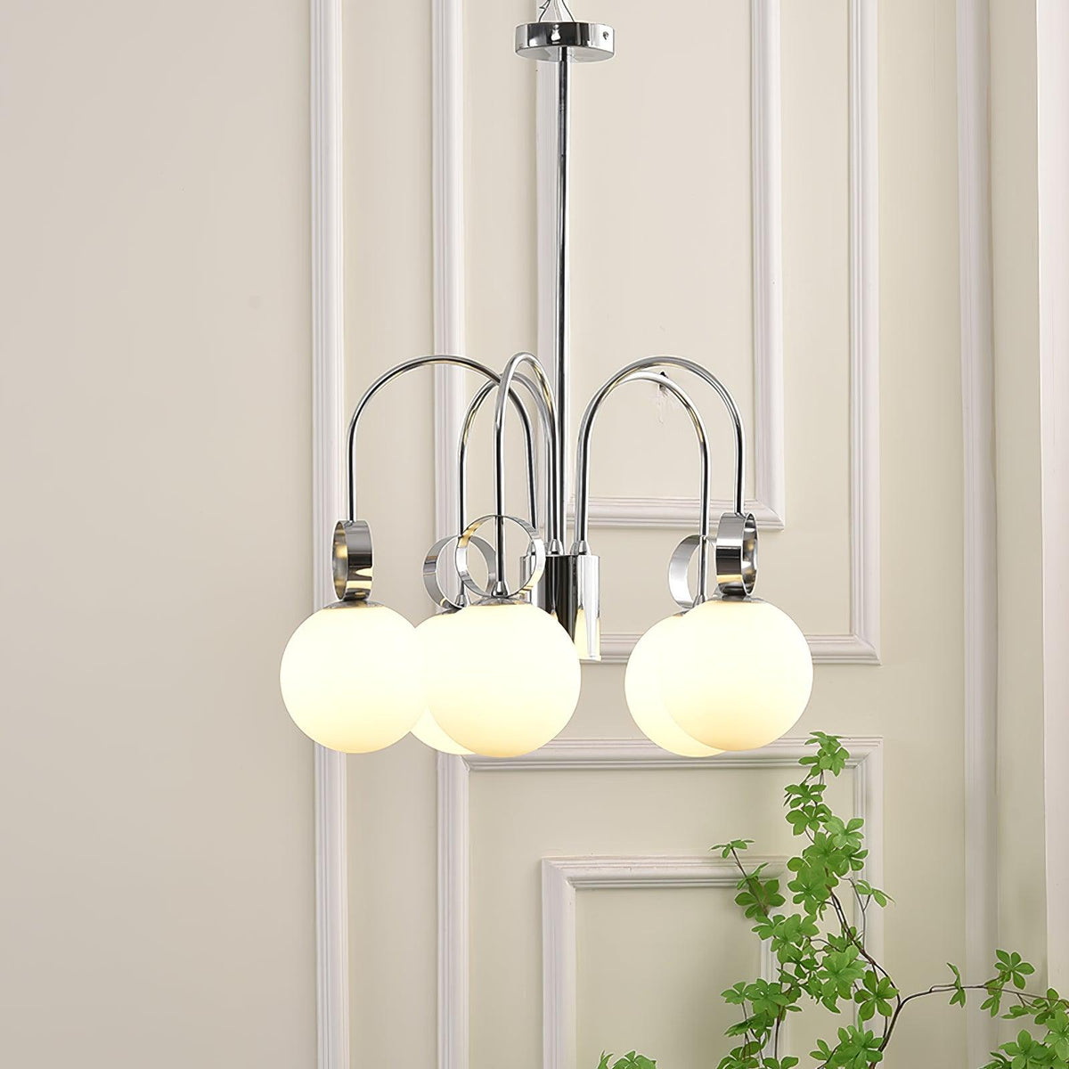 Modern Chandelier with Adjustable Brightness — lifestyle view