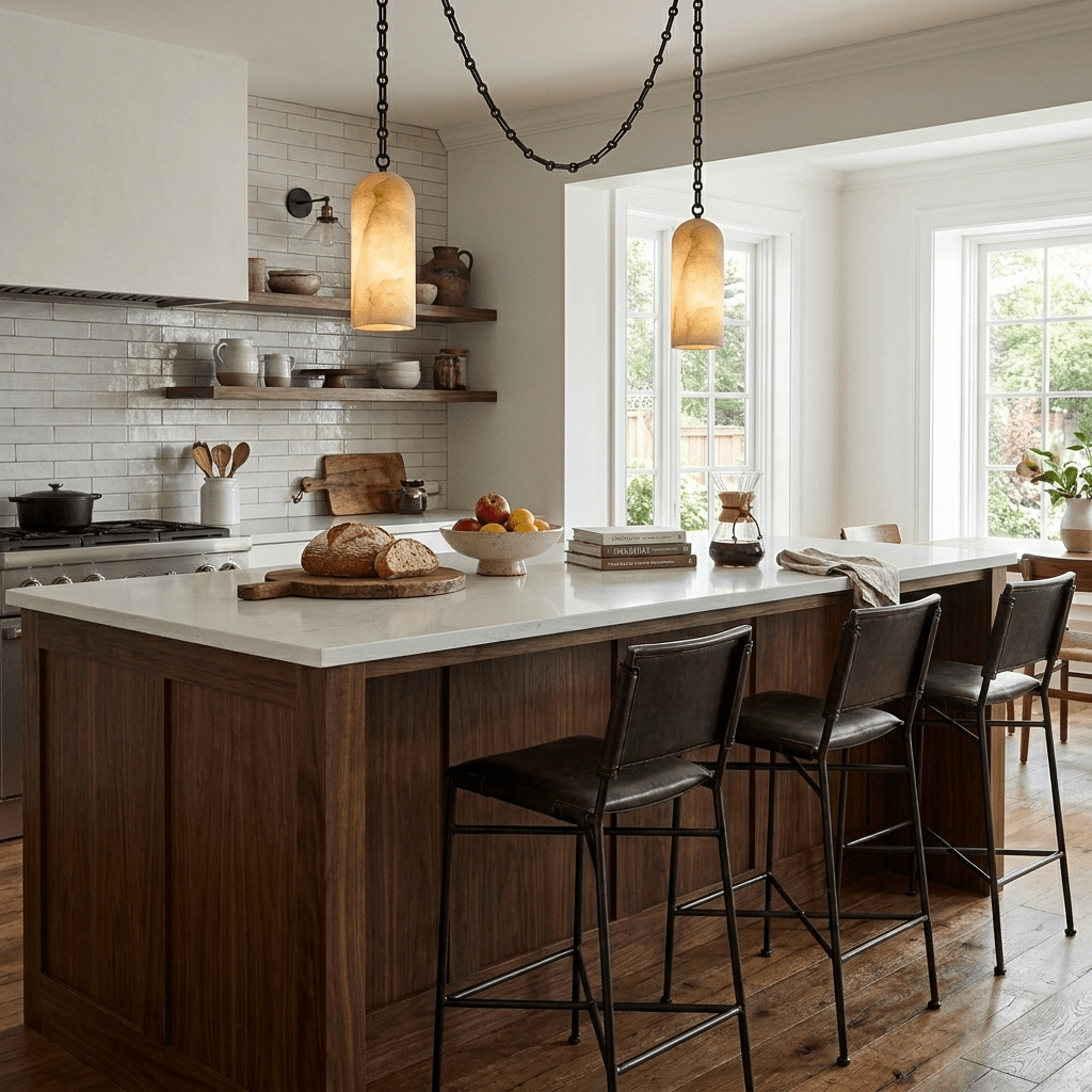 Cascading Capsule Chandelier with Adjustable Heads