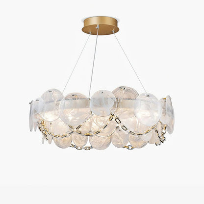 Chandelier with Crystal Accents, Color-Changing Light