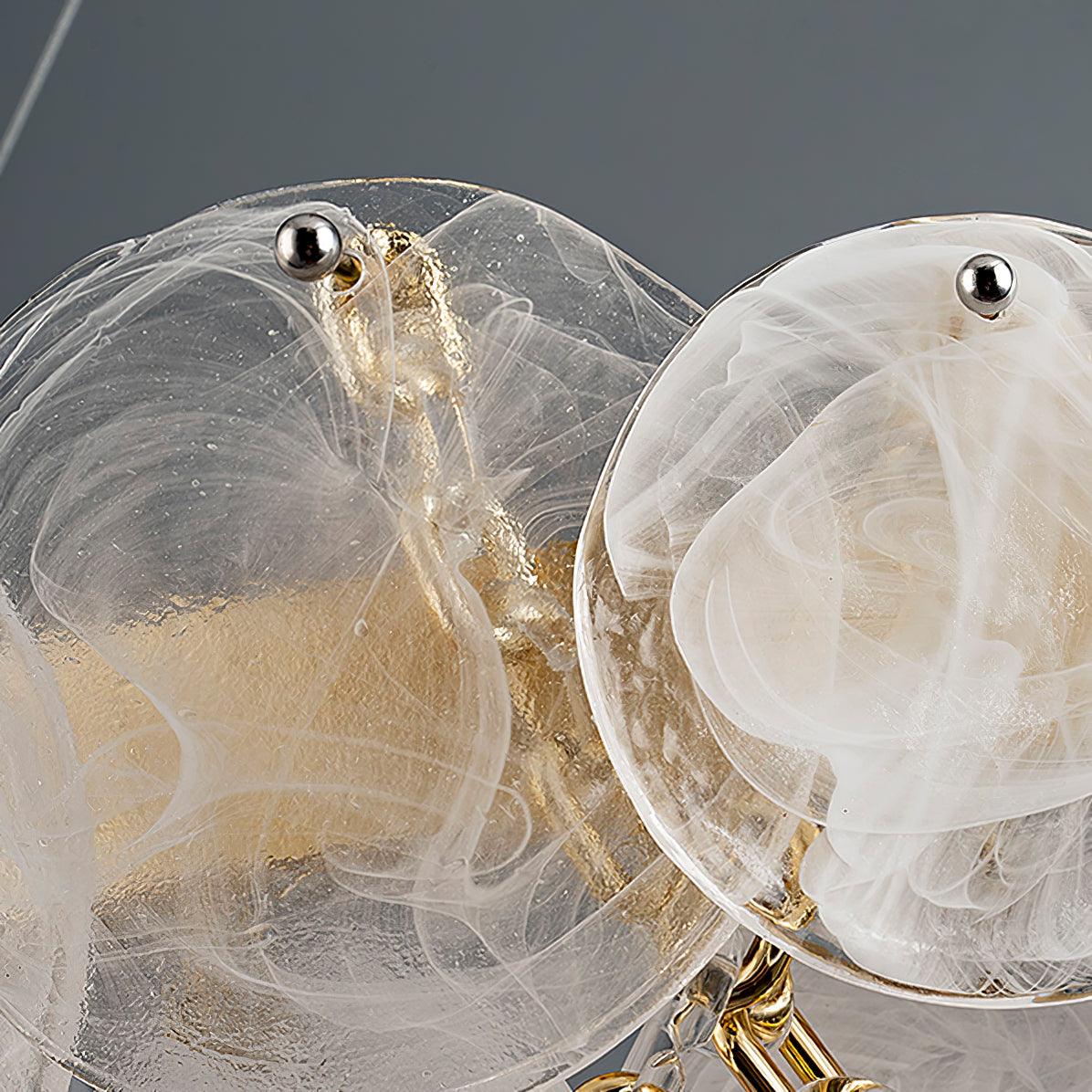 Chandelier with Crystal Accents, Color-Changing Light