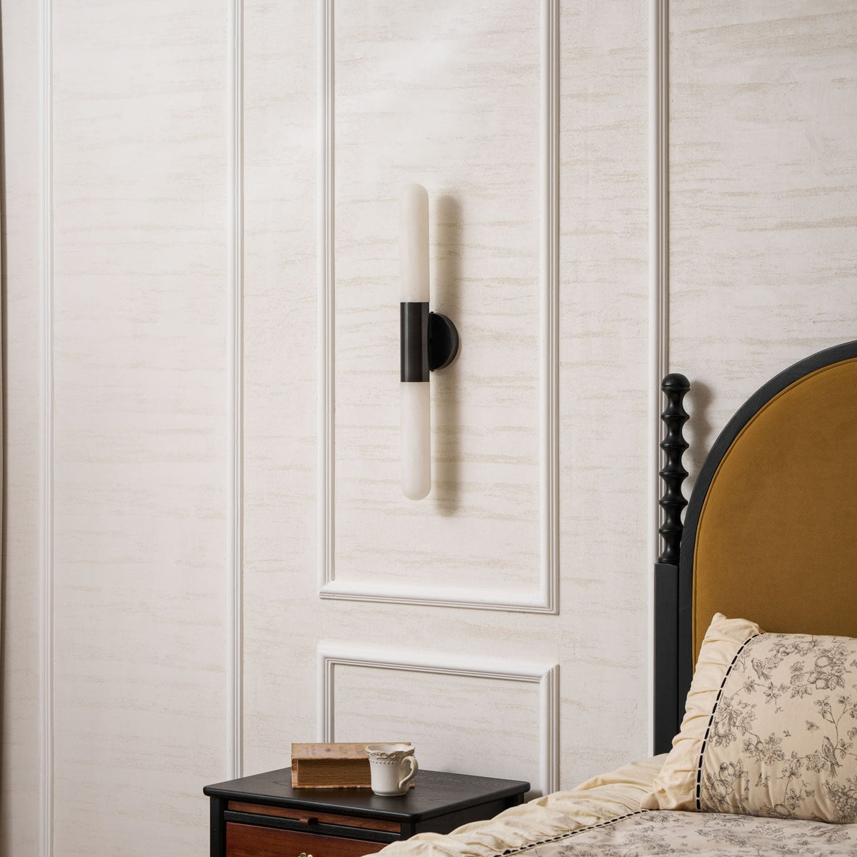 Alabaster Wall Light, Energy Efficient LED