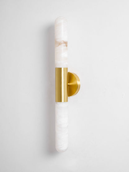 Alabaster Wall Light, Energy Efficient LED — front view