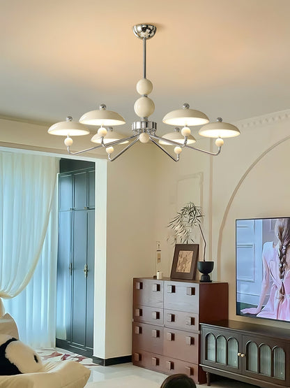 Brennware Celvara Modern Chandelier Elegant Lighting Adjustable Height – lifestyle view