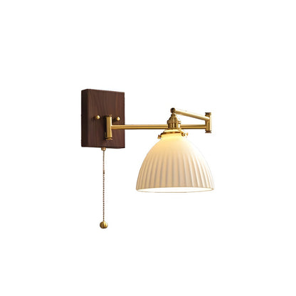 Ceramic Geometric Wall Lamp with Adjustable Brightness