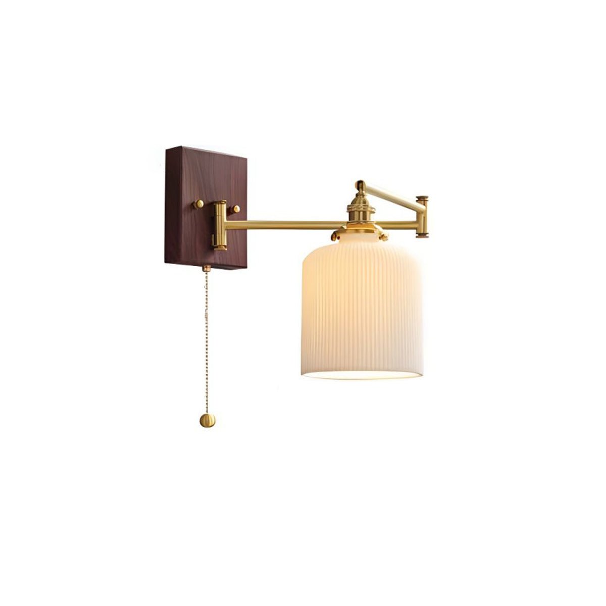 Ceramic Geometric Wall Lamp with Adjustable Brightness