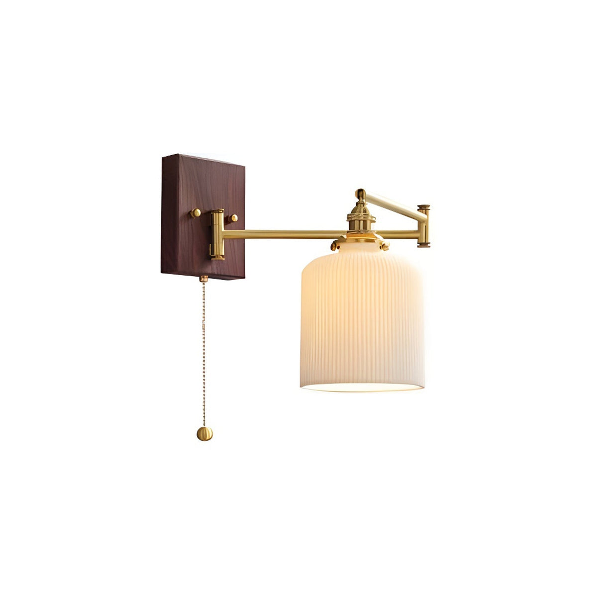 Ceramic Geometric Wall Lamp with Adjustable Brightness