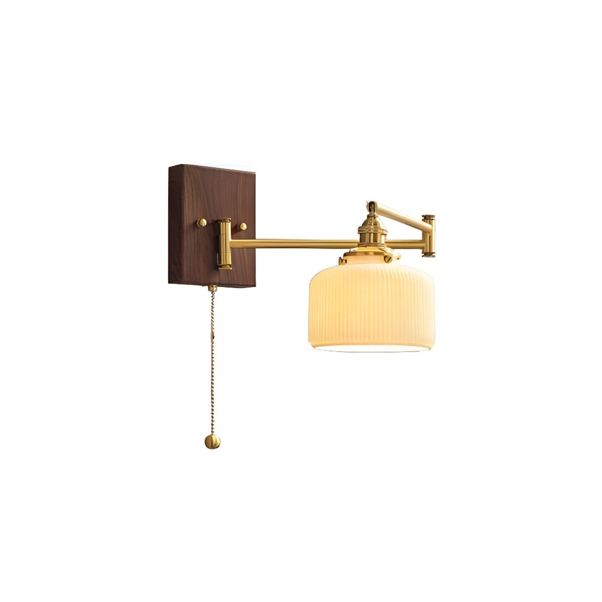 Ceramic Geometric Wall Lamp with Adjustable Brightness