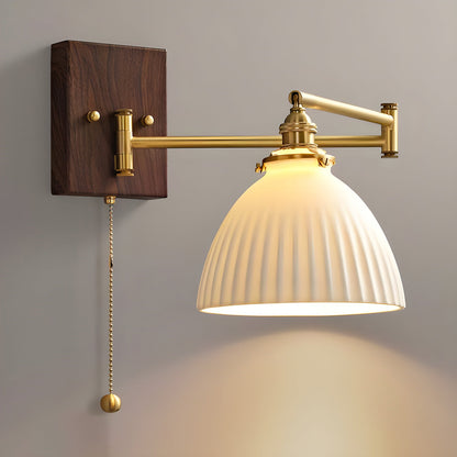 Ceramic Geometric Wall Lamp with Adjustable Brightness