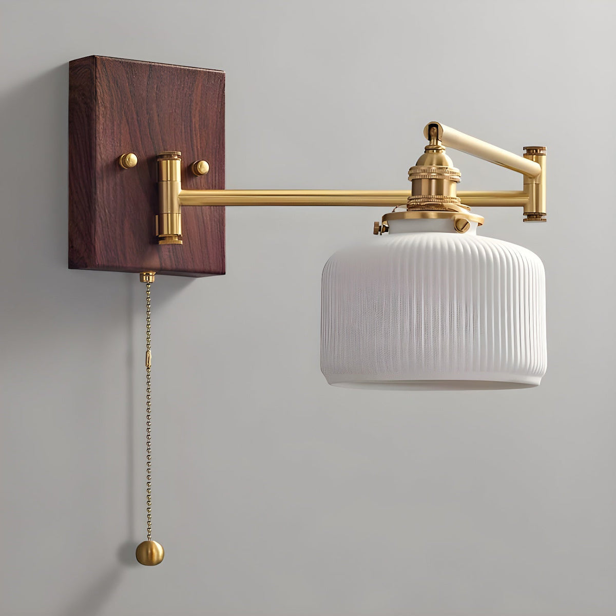 Ceramic Geometric Wall Lamp with Adjustable Brightness