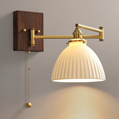 Ceramic Geometric Wall Lamp with Adjustable Brightness — detail view
