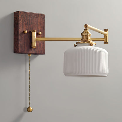 Ceramic Geometric Wall Lamp with Adjustable Brightness
