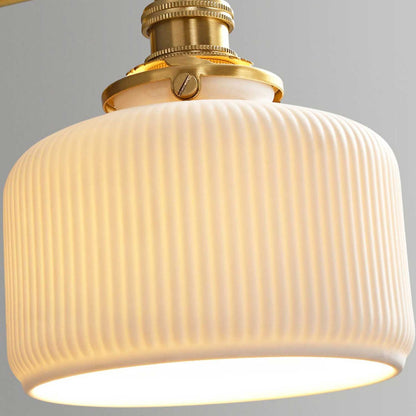 Ceramic Geometric Wall Lamp with Adjustable Brightness