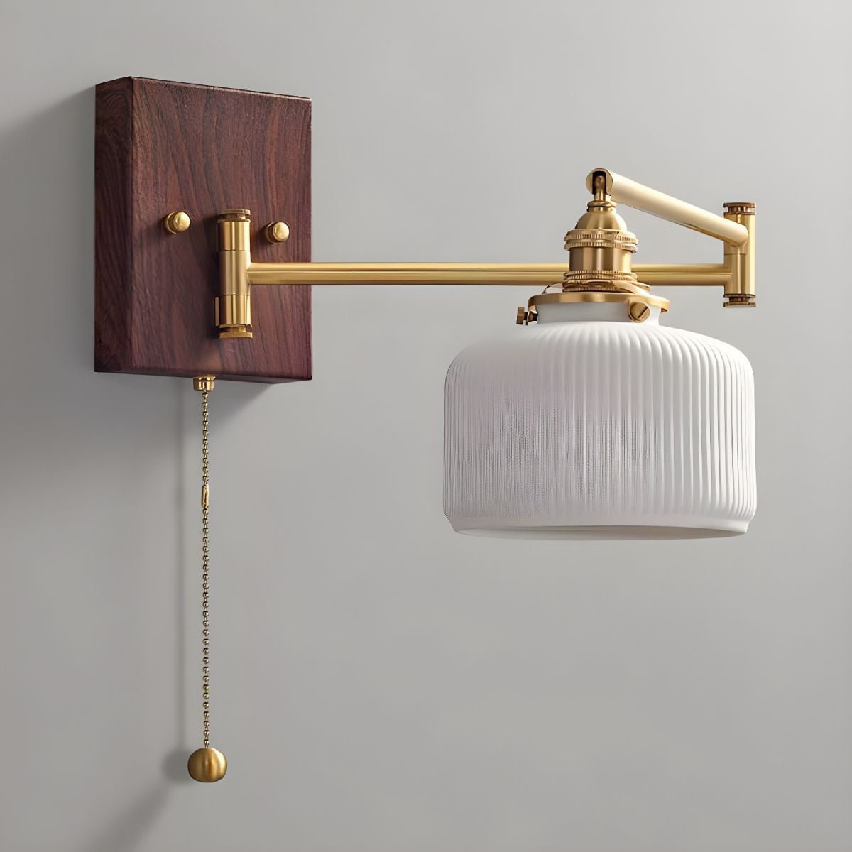 Ceramic Geometric Wall Lamp with Adjustable Brightness