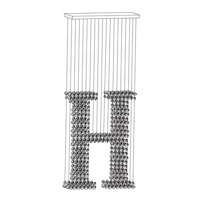 Charcoal Chandelier with Adjustable Height — alternate angle