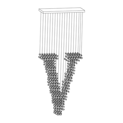 Charcoal Chandelier, LED Compatible — front view
