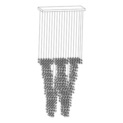 Charcoal Chandelier, LED Compatible