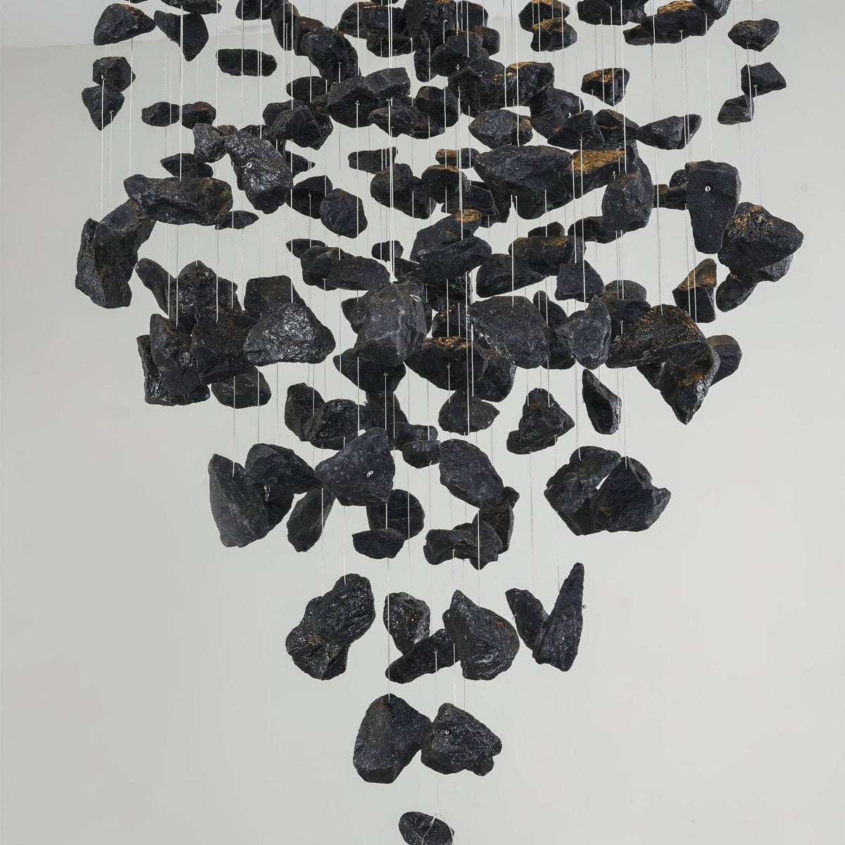 Charcoal Chandelier with Adjustable Height