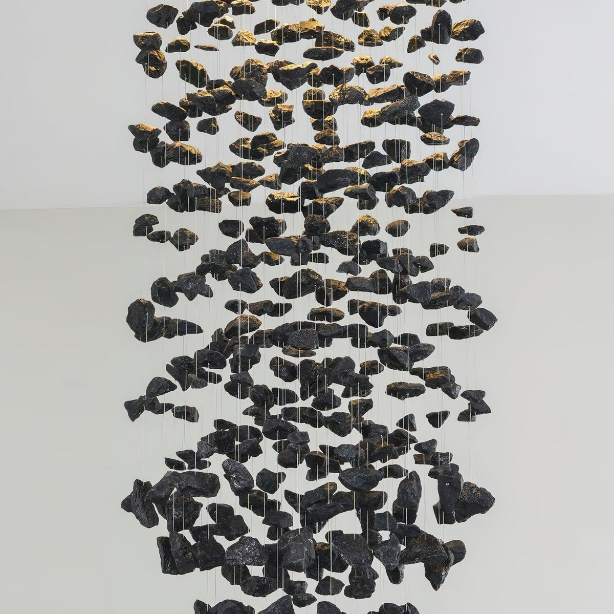 Charcoal Chandelier with Adjustable Height — alternate angle