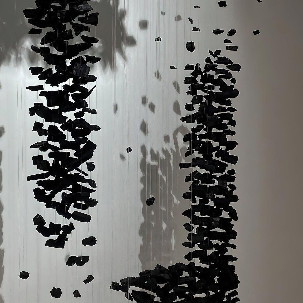 Charcoal Chandelier, Adjustable Brightness — front view
