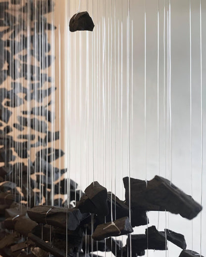 Charcoal Chandelier, Adjustable Brightness