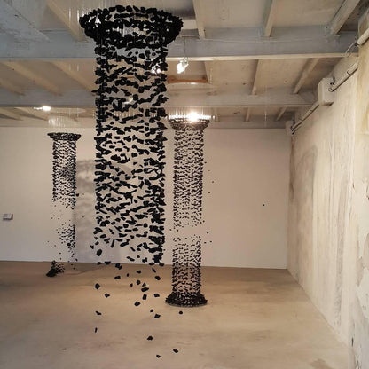 Charcoal Chandelier, LED Compatible